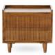 Table de Nuit Kinara Athezza Chevet en Manguier Sellette d'Appoint Double Tiroirs 30x40x45cm