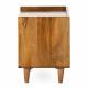 Table de Nuit Kinara Athezza Chevet en Manguier Sellette d'Appoint Double Tiroirs 30x40x45cm