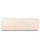 Canapé Cologne Athezza Sofa 2 Places Assise de Salon Tissu Côtelé Blanc Banquette Design 73x95x224cm
