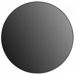 Miroir Rond Loft Athezza Glace Design Décoration en Métal Noir et Verre 2x116x116cm