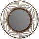 Miroir Lewarde L Athezza Glace Ronde Décoration Murale en Bambou Brun 8x80x80cm