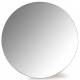 Miroir Ofod Rond Bordure Chêne Clair Athezza Glace Moderne Décoration Murale en Verre et Bois 4x100x100cm