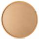 Miroir Ofod Rond Bordure Chêne Clair Athezza Glace Moderne Décoration Murale en Verre et Bois 4x100x100cm