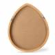 Miroir Droplet Athezza Miroir Bordure Chene Clair Glace Design Décoration en Bois 4x50x60cm