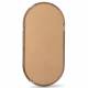 Miroir Ovale Laoul Athezza Miroir en Bois Finition Chataigne Décoration Murale Ovale 6x40x80cm