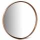 Miroir Rond Laoul Athezza Miroir en Noyer Finition Noisette Décoration Murale Ronde 8x100x100cm