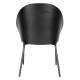 Lot de 2 Chaises Rodin Bouclé Black Dutchbone Assises de Salle à Manger Bois et Tissu Boulclé Fauteuil de Table 53,5x54.2x79cm