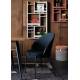 Lot de 2 Chaises Rodin Bouclé Black Dutchbone Assises de Salle à Manger Bois et Tissu Boulclé Fauteuil de Table 53,5x54.2x79cm