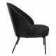 Fauteuil Rodin Bouclé Black Dutchbone Assises de Salon Bois et Tissu Bouclé Siège Ambiance Seventies 72x77,5x82cm