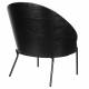 Fauteuil Rodin Bouclé Black Dutchbone Assises de Salon Bois et Tissu Bouclé Siège Ambiance Seventies 72x77,5x82cm