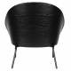 Fauteuil Rodin Bouclé Black Dutchbone Assises de Salon Bois et Tissu Bouclé Siège Ambiance Seventies 72x77,5x82cm