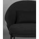 Fauteuil Rodin Bouclé Black Dutchbone Assises de Salon Bois et Tissu Bouclé Siège Ambiance Seventies 72x77,5x82cm