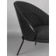 Fauteuil Rodin Bouclé Black Dutchbone Assises de Salon Bois et Tissu Bouclé Siège Ambiance Seventies 72x77,5x82cm