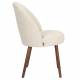 Lot de 2 Chaises Bouclettes Barbara Dutchbone Vintage Tendance Sièges de Table Beige 51x59x85,5cm