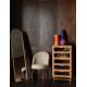 Lot de 2 Chaises Bouclettes Barbara Dutchbone Vintage Tendance Sièges de Table Beige 51x59x85,5cm