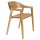 Lot de 2 Chaises Westlake Dutchbone Assises de Table Fauteuils Chêne Finition Naturelle 52x58x76cm