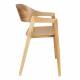 Lot de 2 Chaises Westlake Dutchbone Assises de Table Fauteuils Chêne Finition Naturelle 52x58x76cm