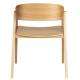 Lot de 2 Chaises Westlake Dutchbone Assises de Table Fauteuils Chêne Finition Naturelle 52x58x76cm