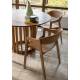 Lot de 2 Chaises Westlake Dutchbone Assises de Table Fauteuils Chêne Finition Naturelle 52x58x76cm