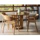 Lot de 2 Chaises Westlake Dutchbone Assises de Table Fauteuils Chêne Finition Naturelle 52x58x76cm