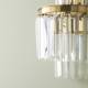 Applique Verre Métal Doré Fulgurant Signature Suspension Luminaire à Pampille 35x35x42cm