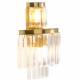 Applique Verre Métal Doré Fulgurant Signature Suspension Luminaire à Pampille 35x35x42cm