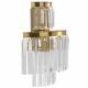 Applique Verre Métal Doré Fulgurant Signature Suspension Luminaire à Pampille 35x35x42cm