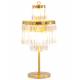 Lampe de Table Verre Métal Doré Fulgurant Signature Luminaire à Poser Pampille 8 lampes 38x38x81cm