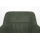 Lot de 2 Fauteuils Daley Woody Sièges Bicolore Tissu Beige et Vert Assises de Salon 62,5x63x85,5cm