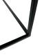 Table Basse Console Table de Salon J-Line Rectangulaire Acier Noir et Fonte D'Aluminium 40x50x110cm