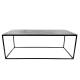 Table Basse Console Table de Salon J-Line Rectangulaire Acier Noir et Fonte D'Aluminium 40x50x110cm