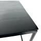 Table Basse Console Table de Salon J-Line Rectangulaire Acier Noir et Fonte D'Aluminium 40x50x110cm