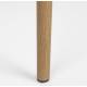 Lot de Deux Chaises Che Woody Duo de Fauteuils de Table en Manguier Assise Bois Naturel 46x52x70cm
