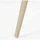 Lot de 2 Chaises Design Léon Assises Woody de Table en Acier et Plastique Beige 44,5x49x80cm