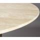 Table de Salle à Manger Arda Dutchbone Table de Repas Ronde en Bois et Pierre Naturelle 115x115x76,6cm