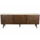 Buffet Arda Dutchbone Console Tiroirs Salon Rectangulaire Design Vintage Industriel en Bois Finition Noyer 40x60x160cm
