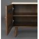 Buffet Arda Dutchbone Console Tiroirs Salon Rectangulaire Design Vintage Industriel en Bois Finition Noyer 40x60x160cm