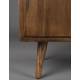 Buffet Arda Dutchbone Console Tiroirs Salon Rectangulaire Design Vintage Industriel en Bois Finition Noyer 40x60x160cm