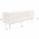 Buffet Arda Dutchbone Console Tiroirs Salon Rectangulaire Design Vintage Industriel en Bois Finition Noyer 40x60x160cm