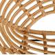 Fauteuil Toma Athezza Façon Chaise en Rotin en Acier et Plastique Couleur Naturel 63x73x77cm