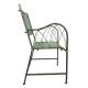 Fauteuil de Jardin Auguste Siège 1 Place d'Extérieur en Métal Vert Antique 56x60x93,5cm