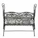 Banc Banquette Fauteuil de Jardin Exterieur 2 Personnes Pliable en Fer 60x95x122cm