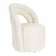 Fauteuil Seina Swivel Dutchbone Assise de Salon En Tissu Beige Siège Design Pivotant 62,5x66x82cm