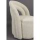 Fauteuil Seina Swivel Dutchbone Assise de Salon En Tissu Beige Siège Design Pivotant 62,5x66x82cm