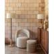 Fauteuil Seina Swivel Dutchbone Assise de Salon En Tissu Beige Siège Design Pivotant 62,5x66x82cm