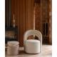 Fauteuil Seina Swivel Dutchbone Assise de Salon En Tissu Beige Siège Design Pivotant 62,5x66x82cm