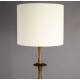 Lampadaire Cath Dutchbone Lampe sur Pied en Manguier Luminaire Abat-jour Tissu Ecru 45x45x179cm