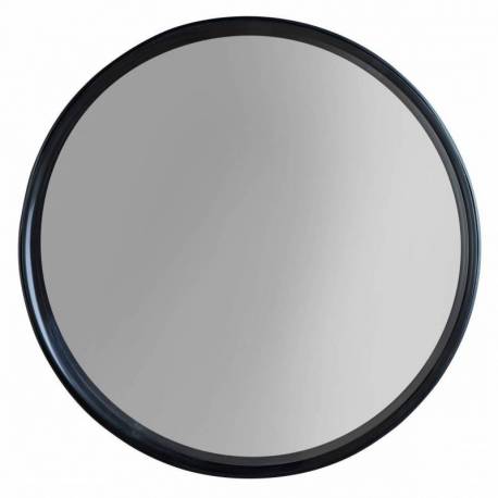 Miroir Raj de Woody en Acier Noir 3 Dimensions 36-60-75cm