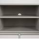 Buffet Cayo Woody Meuble de Rangement Métal et Bahut Vaisselier Design Esprit Scandinave 40x55x155cm
