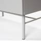 Buffet Cayo Woody Meuble de Rangement Métal et Bahut Vaisselier Design Esprit Scandinave 40x55x155cm